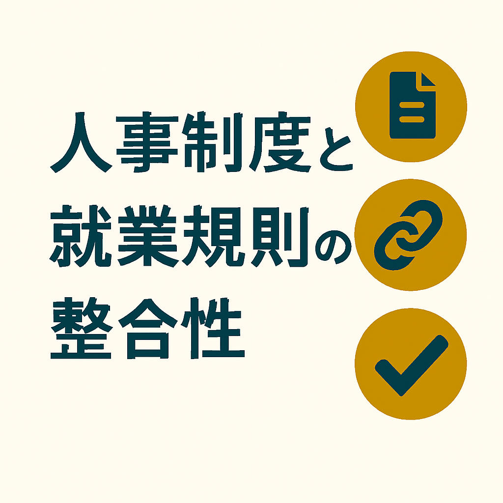 人事制度は就業規則と整合しているか？